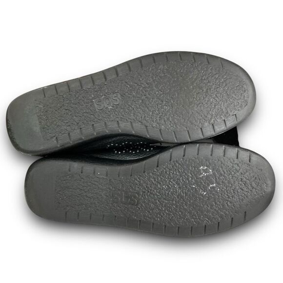 SAS Mens Black Amigo Pebbled Leather Dress Casual Shoes Men’s Size 9 1/2 - Picture 4 of 7